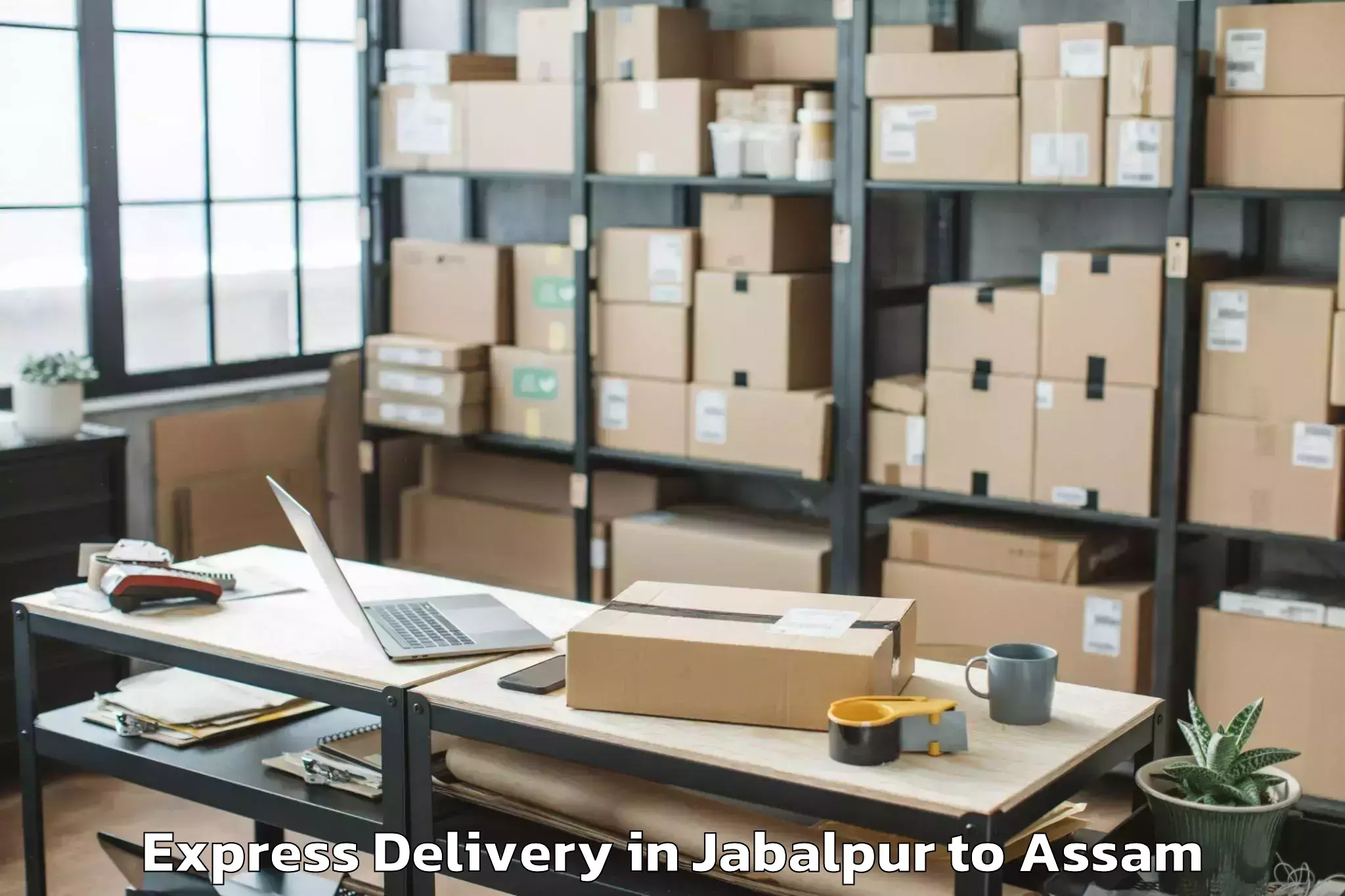 Jabalpur to Lilabari Airport Ixi Express Delivery